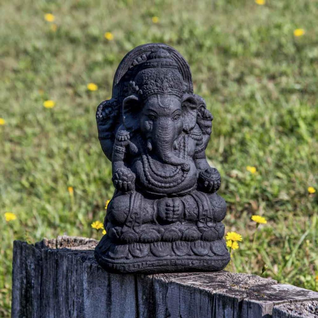 Statue ganesh 40cm noir