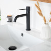 Mitigeur de lavabo salle de bain Lana noir mat