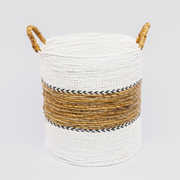 Conjunto de 2 cestas de fibra vegetal crudo - Wanda collection