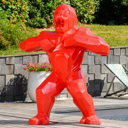 Estatua gorila kong rojo 150 cm