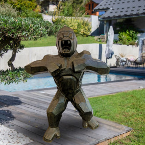 Estatua gorila kong negro antiguo 150 cm