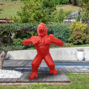 Estatua gorila kong rojo 150 cm