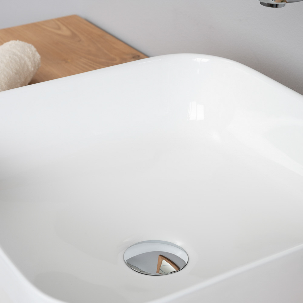 Bonde de vidage pour meuble-lavabo avec trop-plein Stylish, chrome D-700C