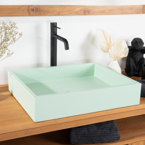 Lavabo hormigón verde 50 cm - Okia